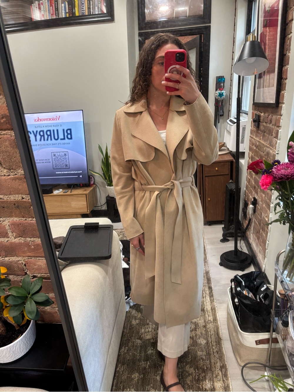 H&M Classic Camel Belted Trench Coat - Women - Picture 6 of 6